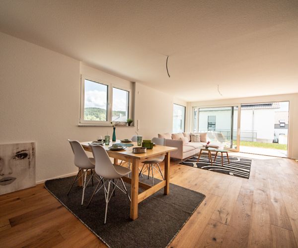 Home Staging Berglen, Rems-Murr-Kreis - Wohnung - Wohnzimmer / Esszimmer - Nachher