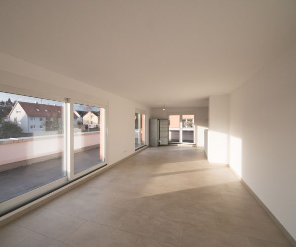 Home Staging Winnenden - Penthouse - Wohnzimmer - Vorher