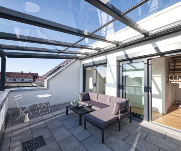 Home Staging Schorndorf - Penthouse Maisonette - Terrasse - Nachher